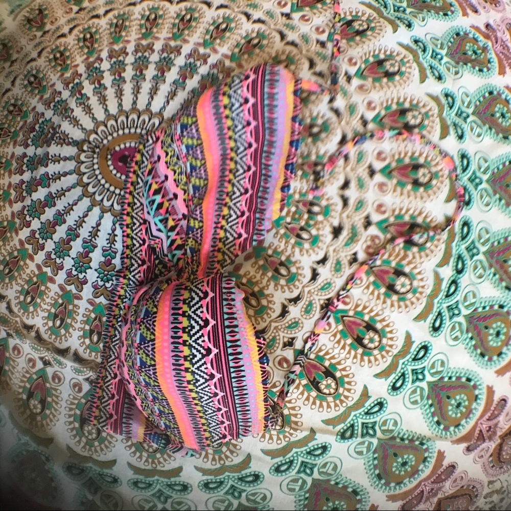 Victoria's Secret Bikini Top with Aztec Design